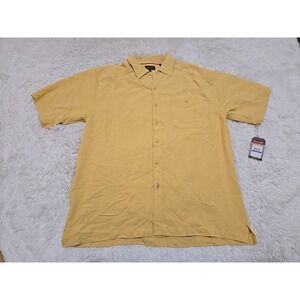 Wolverine‎ Rebar Short Sleeve Shirt Button Down Yellow - Men's XL